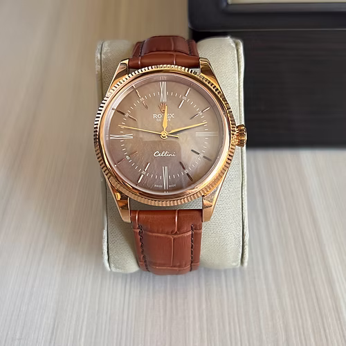 ROLEX CELLINI ROSE COURO 40MM 1