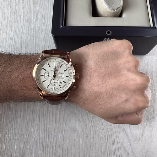 BREITLING TRANSOCEAN ROSE COURO 44MM 2