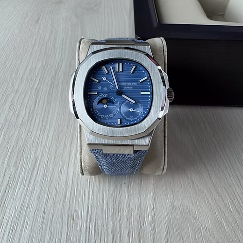 PATEK PHILIPPE NAUTILUS PRATA AZUL 40MM 1