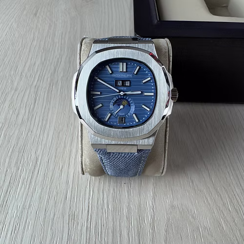 PATEK PHILIPPE NAUTILUS PRATA AZUL 40MM 1