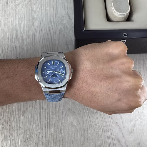 PATEK PHILIPPE NAUTILUS PRATA AZUL 40MM 2
