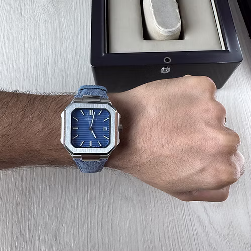 PATEK PHILIPPE CUBITUS PRATA AZUL 45MM 2
