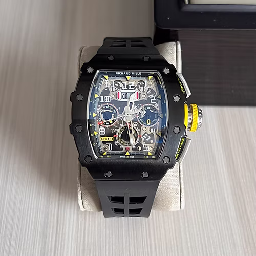 RICHARD MILLE PRETO AMARELO 47MM 1