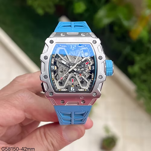 RICHARD MILLE PRATA AZUL 47MM 1