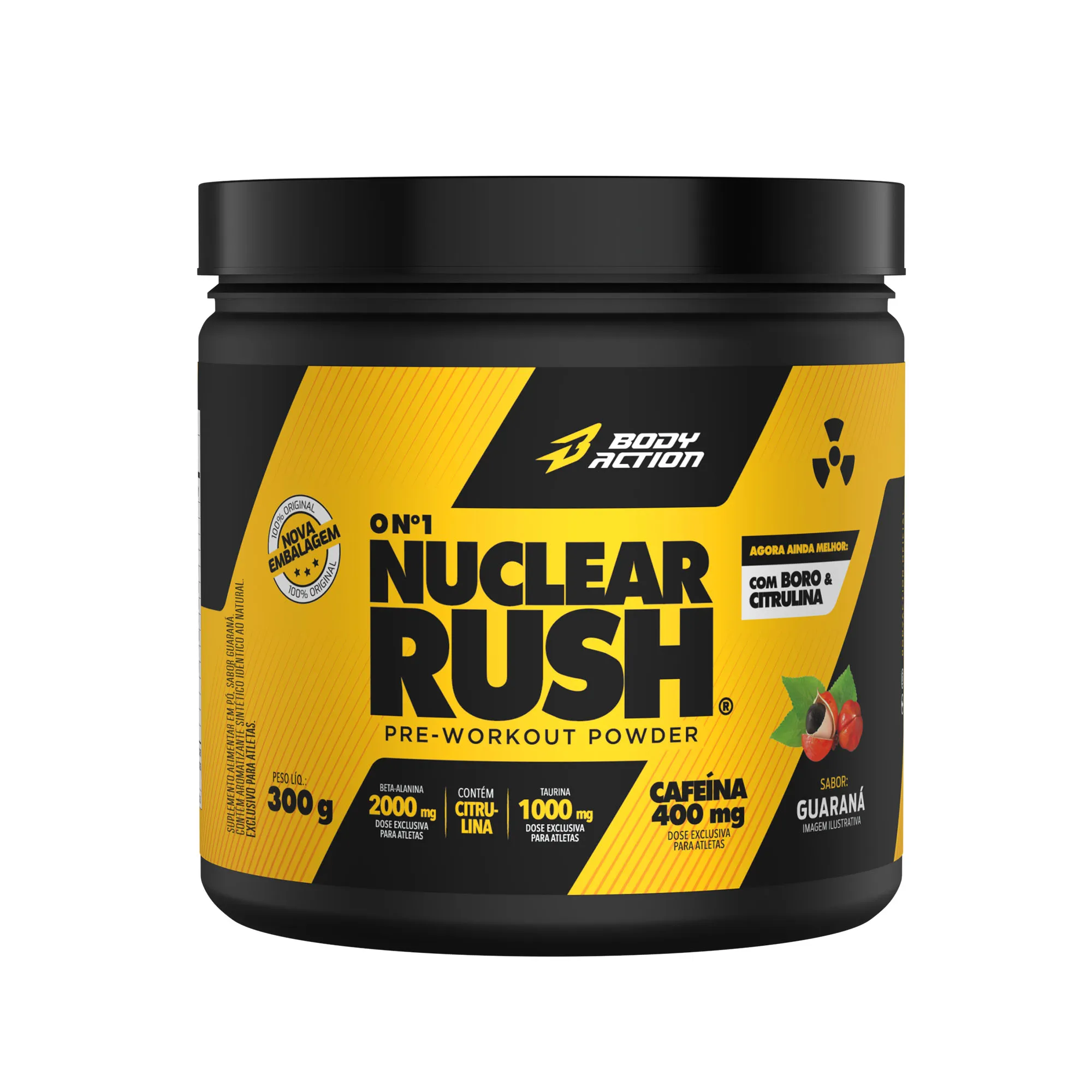 Pré-Treino | Nuclear Rush | 300g - Bodyaction 1