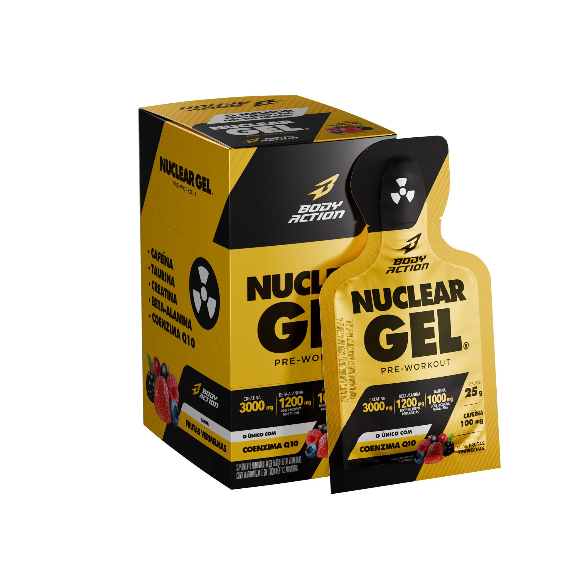 Pré-Treino em Gel | Nuclear Gel | 30g (10 Sachês) - Bodyaction 3