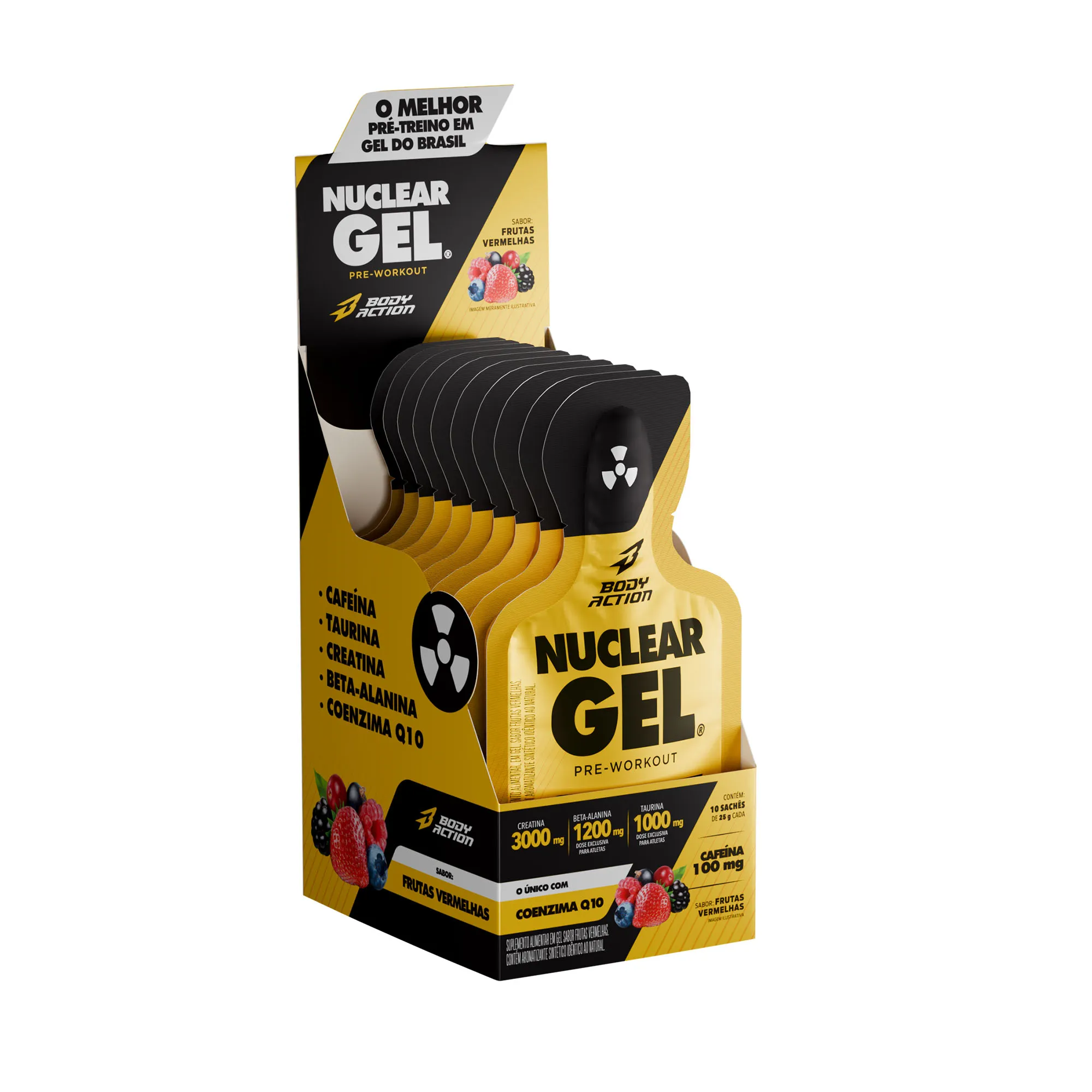 Pré-Treino em Gel | Nuclear Gel | 30g (10 Sachês) - Bodyaction 1