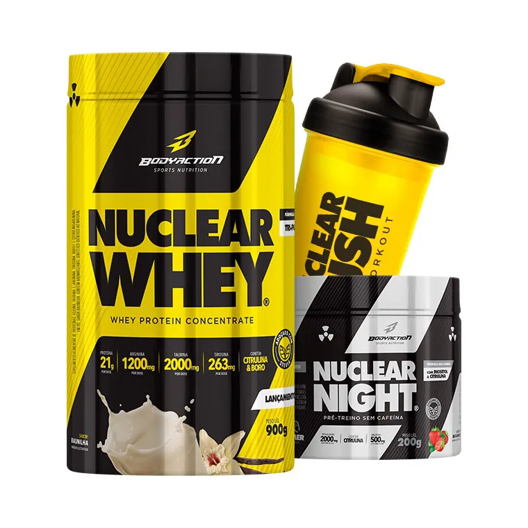 Nuclear Whey + Nuclear Nigth + Coqueteleira Nuclear 1