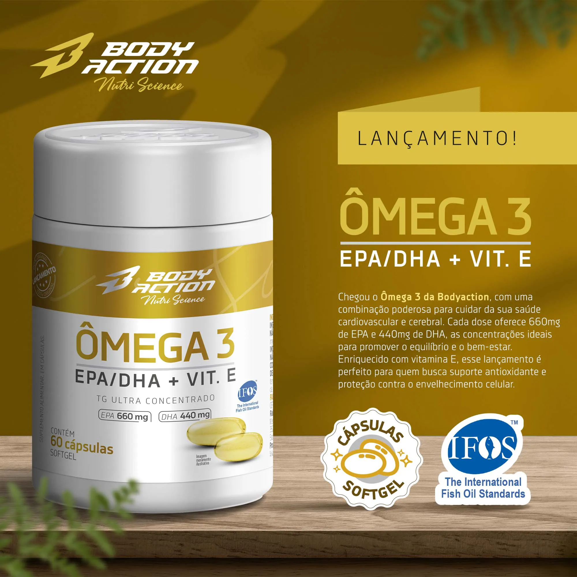 Ômega 3 | 60 Cápsulas - Bodyaction 2