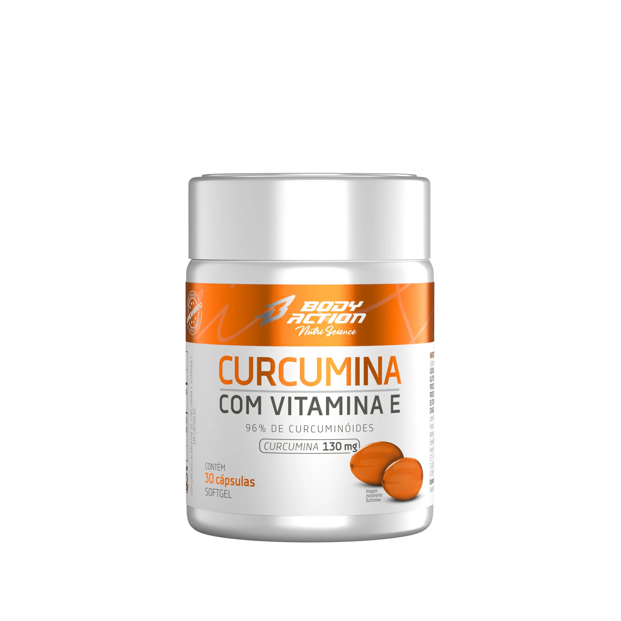 Curcumina com Vitamina E | 30 Cápsulas - Bodyaction 1