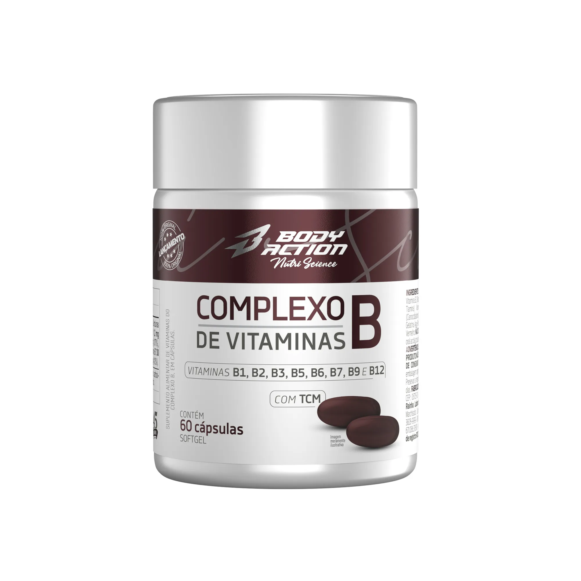 Complexo de Vitaminas B | 60 Cápsulas - Bodyaction 1
