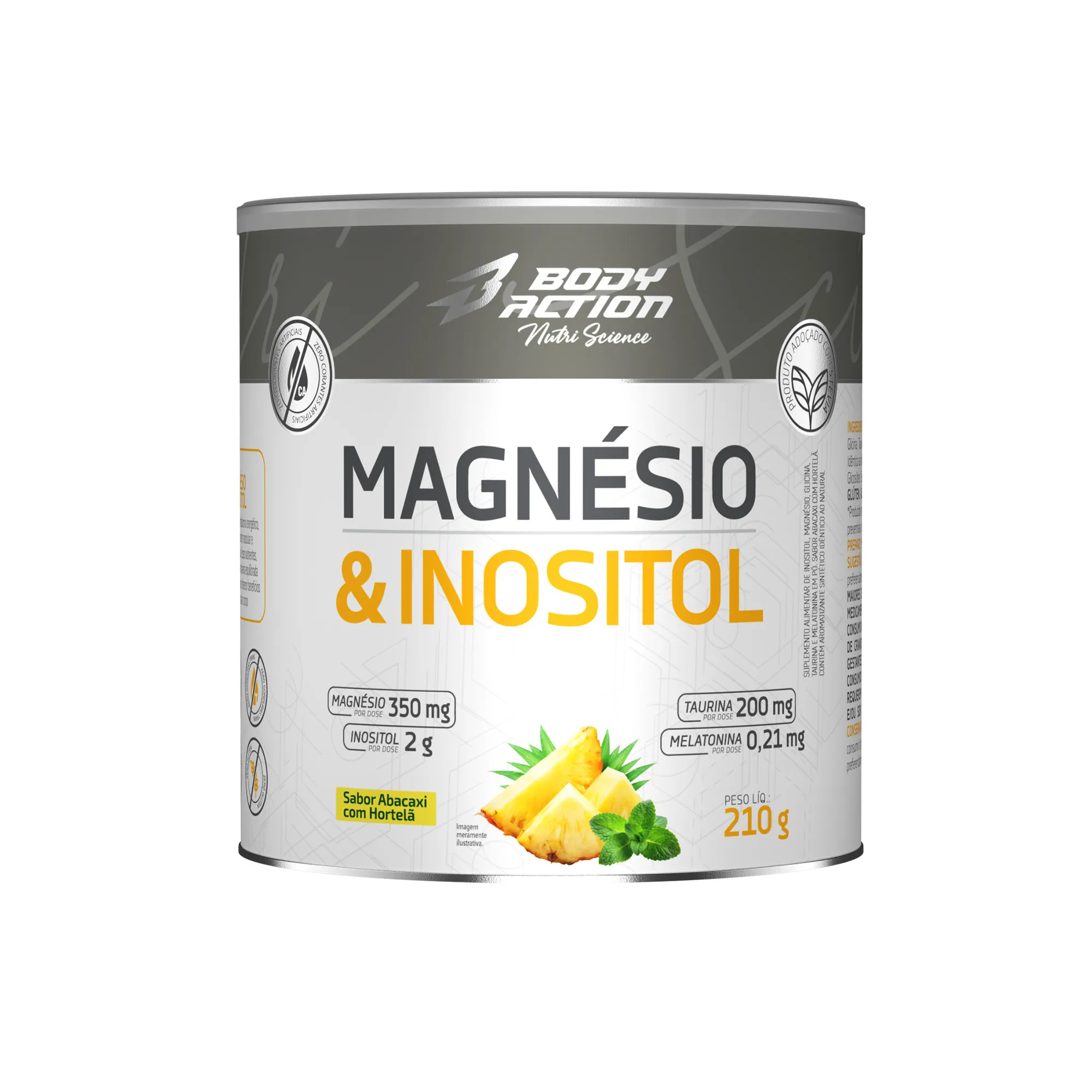 Magnésio & Inositol | 210g - Bodyaction 1