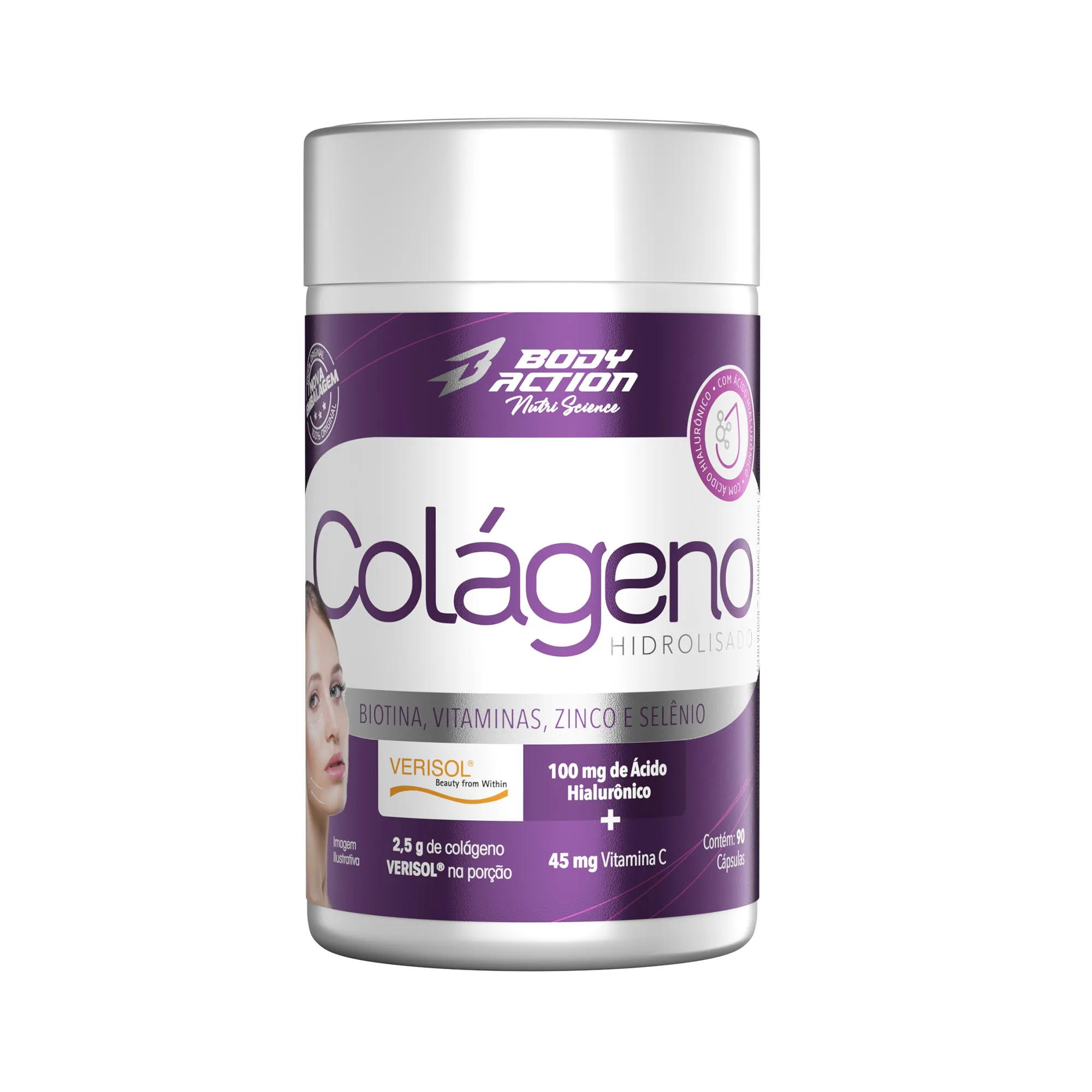 Colágeno Hidrolisado Verisol | Em Cápsula | 90 Cápsulas - Bodyaction 1