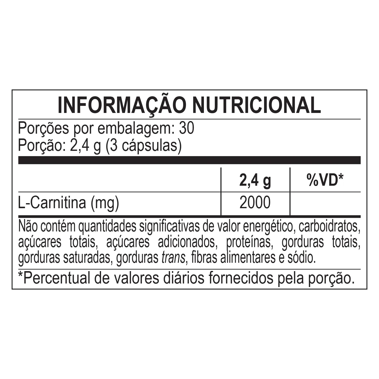 L-Carnitine 2000mg | 90 Cápsulas - Bodyaction 2