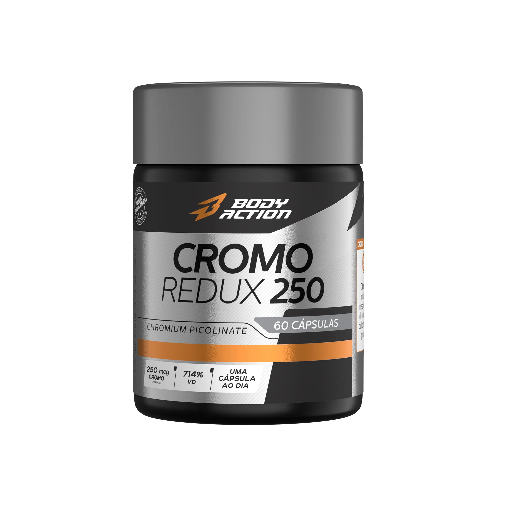 Cromo Redux 250 | Picolinato de Cromo | 250mcg | 60 Cápsulas - Bodyaction 1