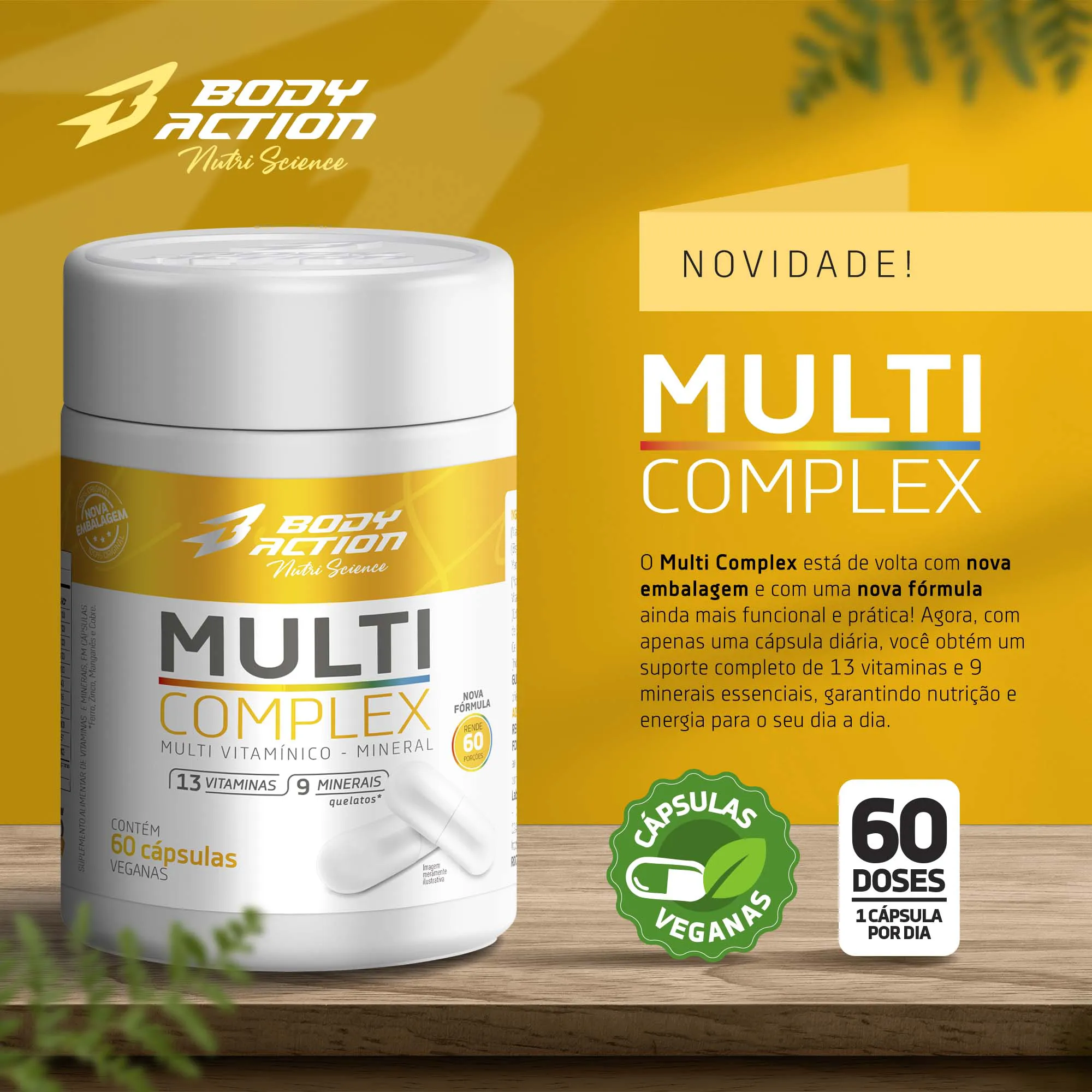 Multicomplex | Vitaminas e Minerais Essenciais | 60 Cápsulas - Bodyaction 2