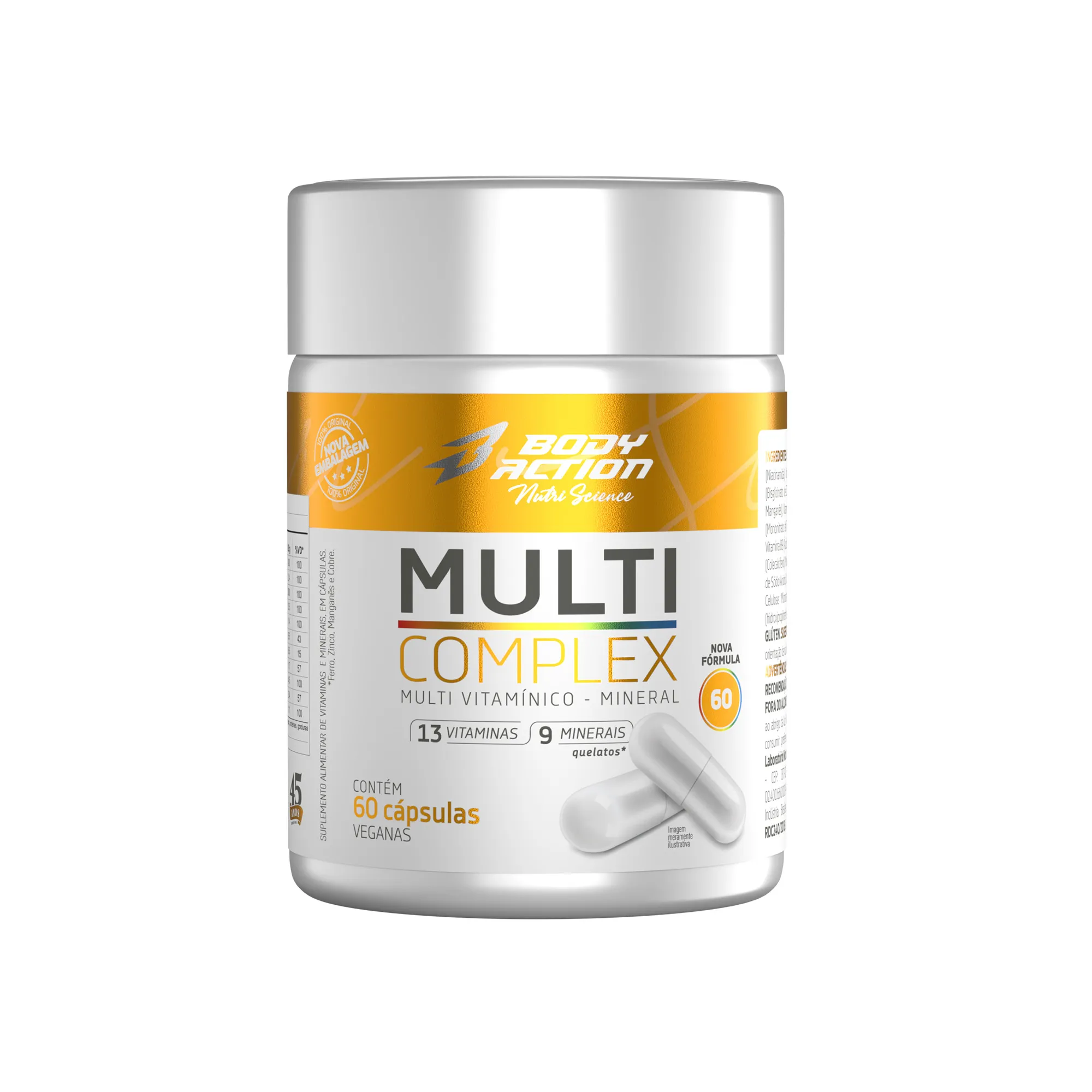 Multicomplex | Vitaminas e Minerais Essenciais | 60 Cápsulas - Bodyaction 1