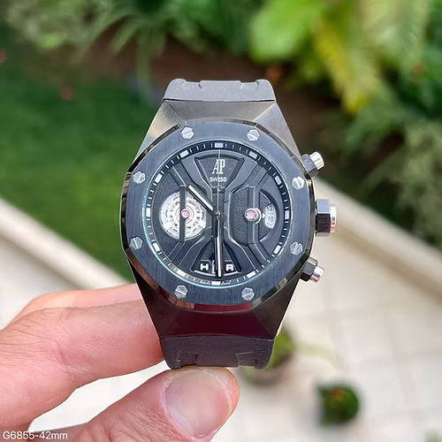 AUDEMARS PIGUET BORRACHA PRETO 43MM 1