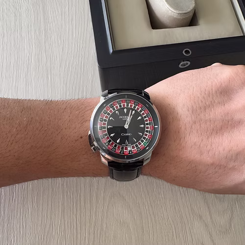 JACOB & CO CASSINO PRATA PRETO 44MM 2