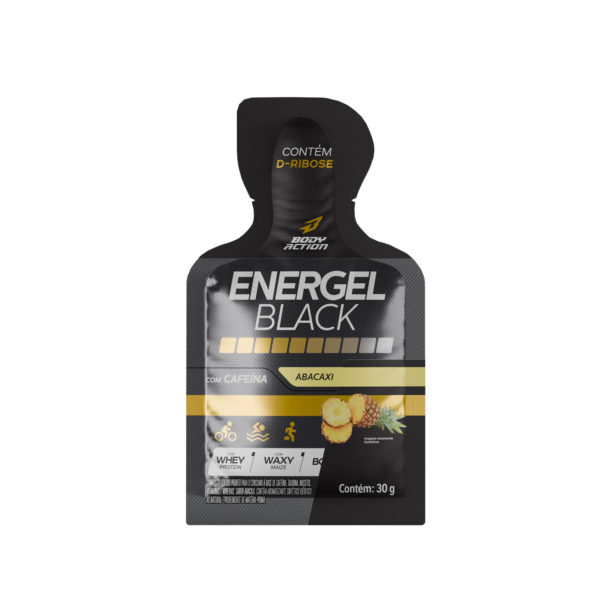 Energel Black | 10 Sachês de 30g- Bodyaction 3