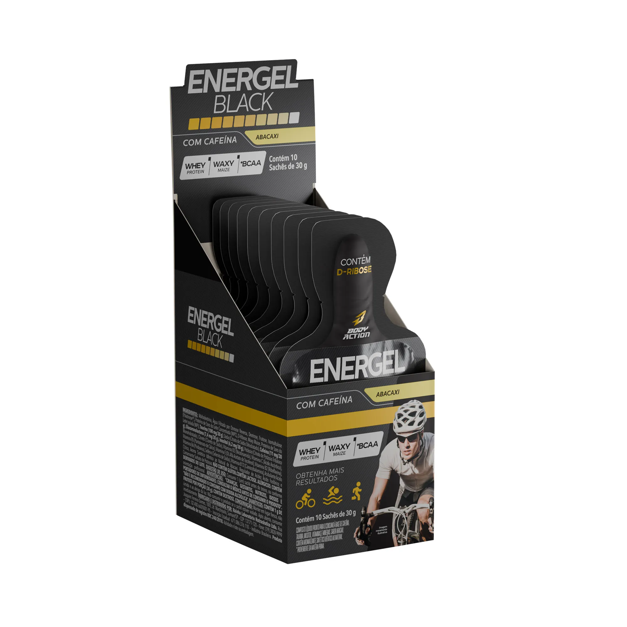 Energel Black | 10 Sachês de 30g- Bodyaction 2