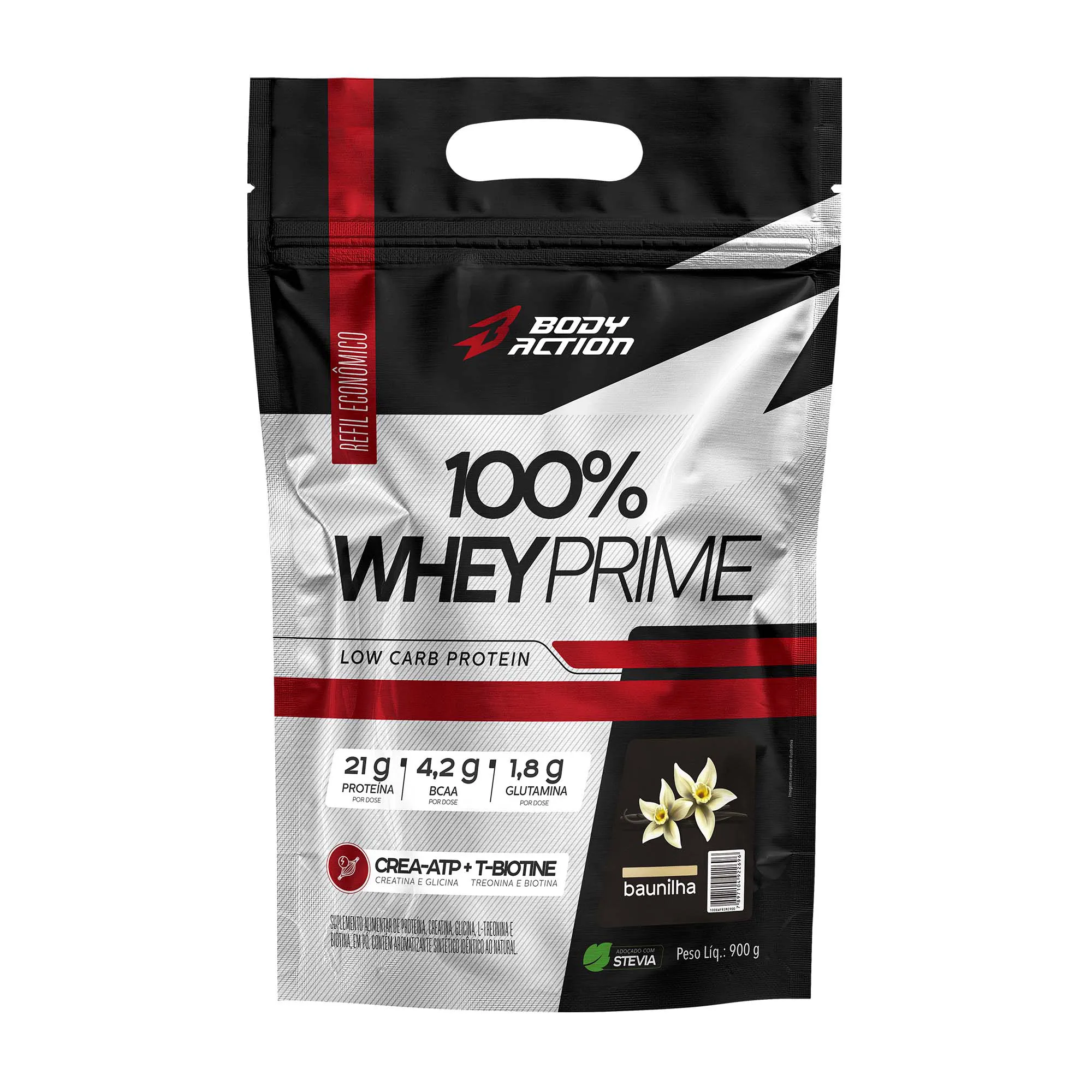 Whey Protein | 100% Whey Prime | Refil | 21g Proteína | 900g - Bodyaction 1