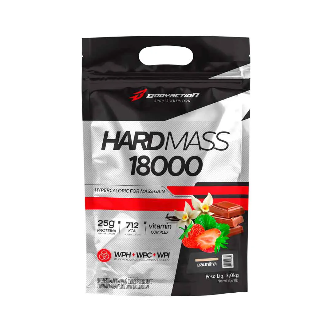 Hard Mass | Hypercalórico | Baunilha | 3kg - Bodyaction 1
