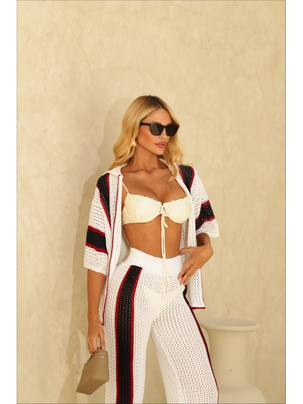 Conjunto Saída listras 4