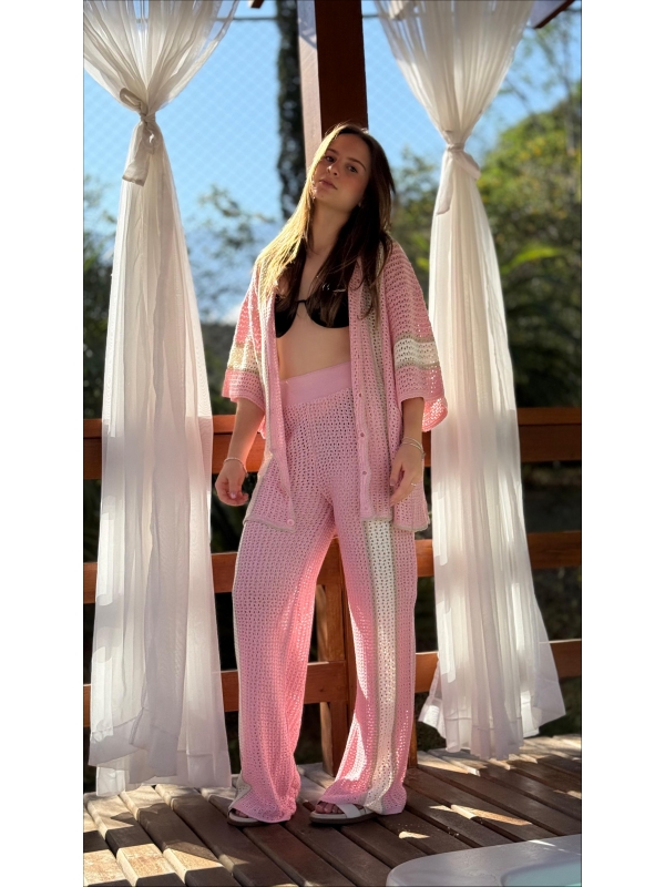 Conjunto Saída listras 5