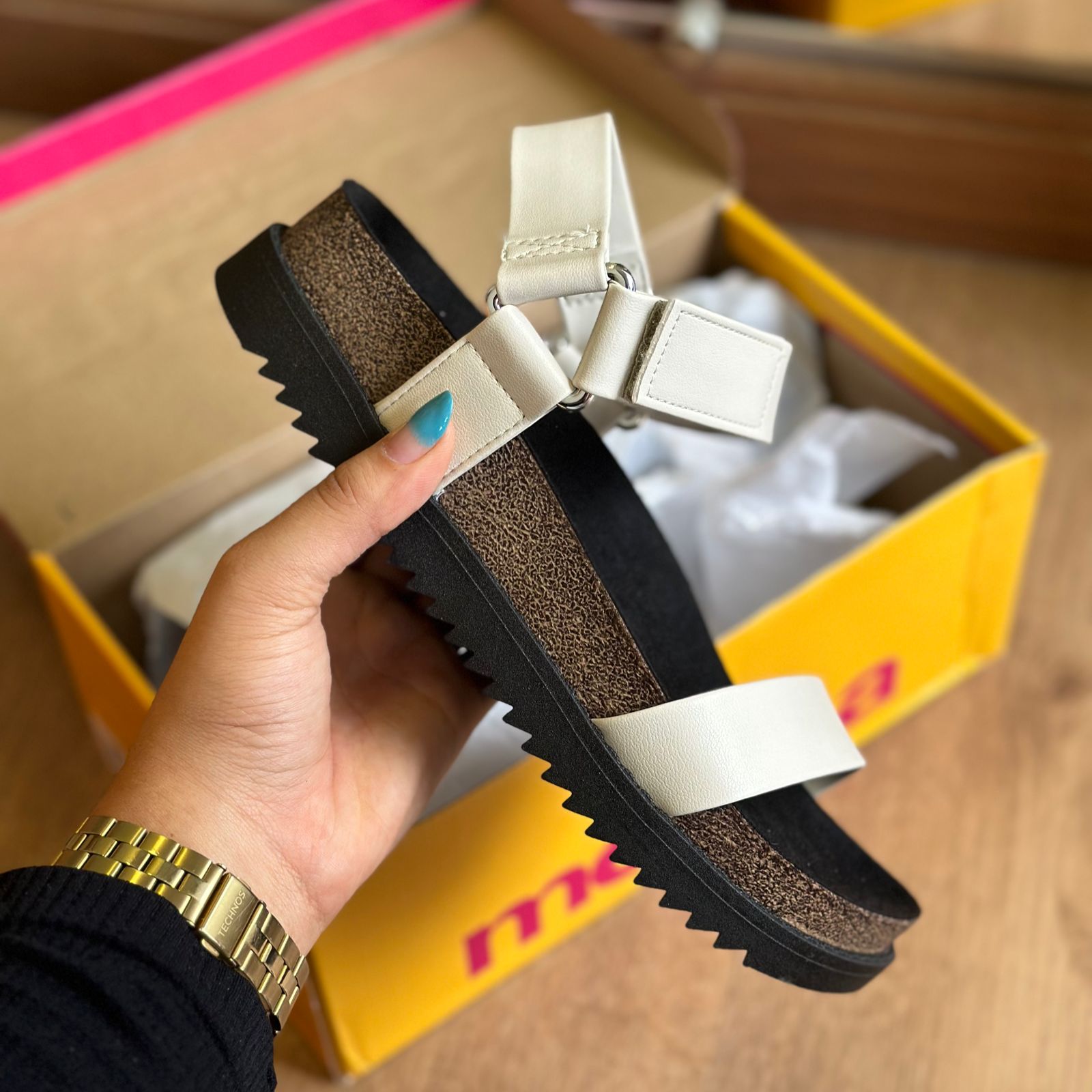 Sandália Papete Moleca 5500.101 2