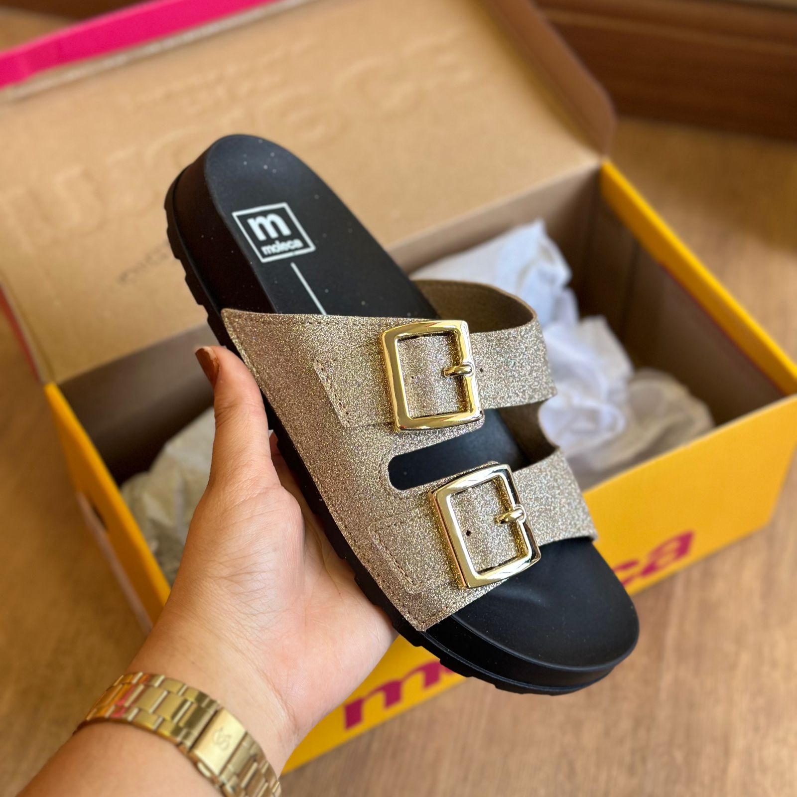 Sandália Moleca Glitter 5436.401 3