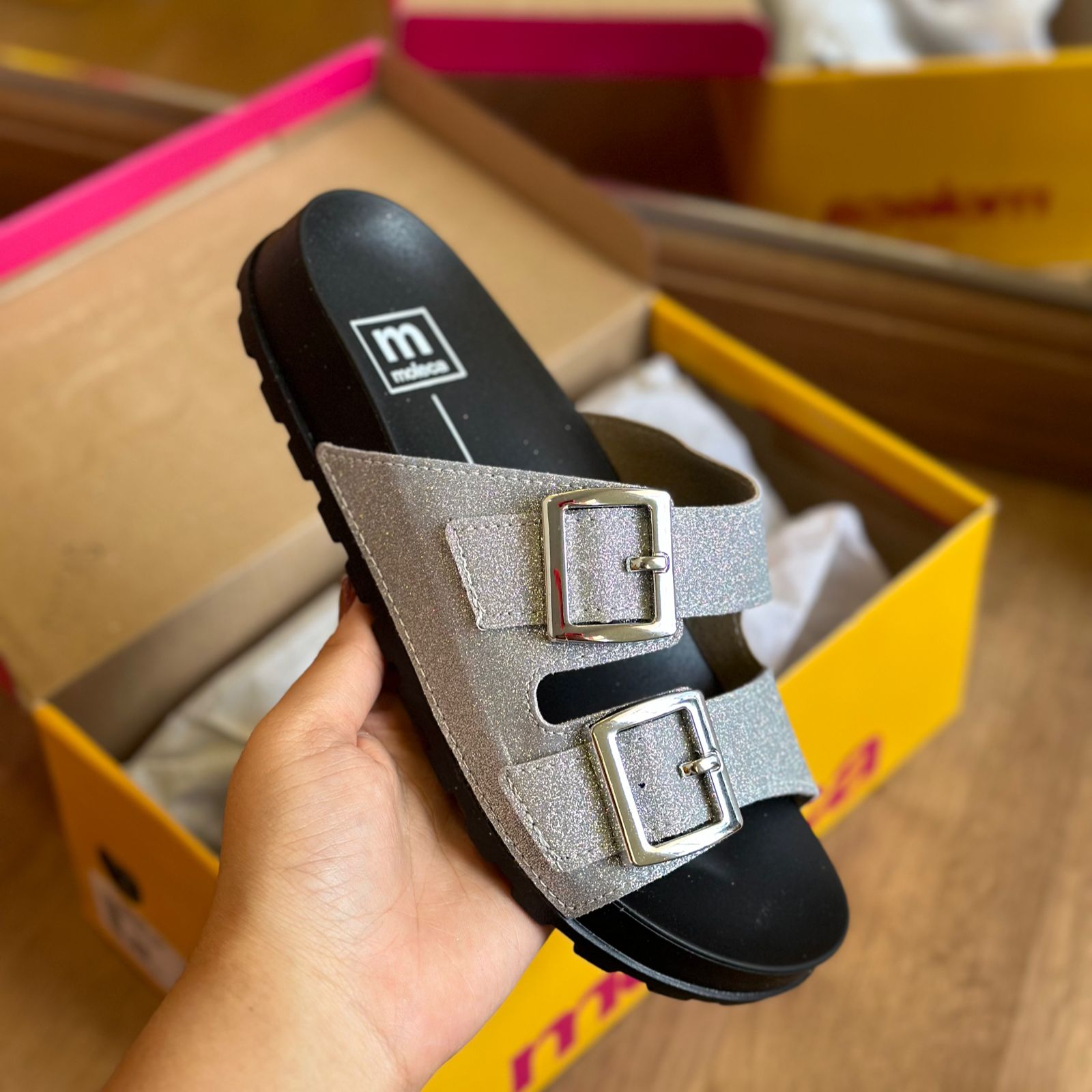 Sandália Moleca Glitter 5436.401 5