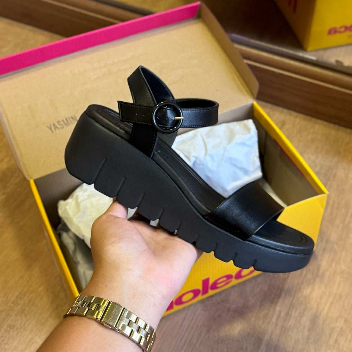 Sandália Moleca Plataforma 5536.100 3