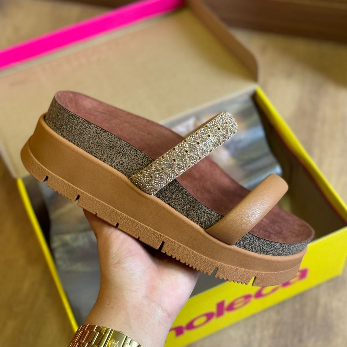 Sandália Papete Moleca Turim 5513.105 3