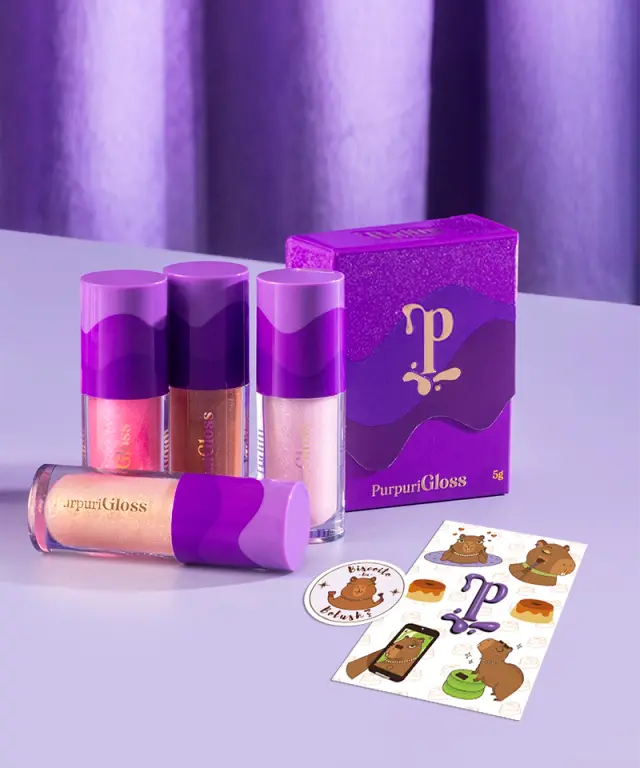 PurpuriGloss - Gloss Glitter cor ARRASEI - 5g 5