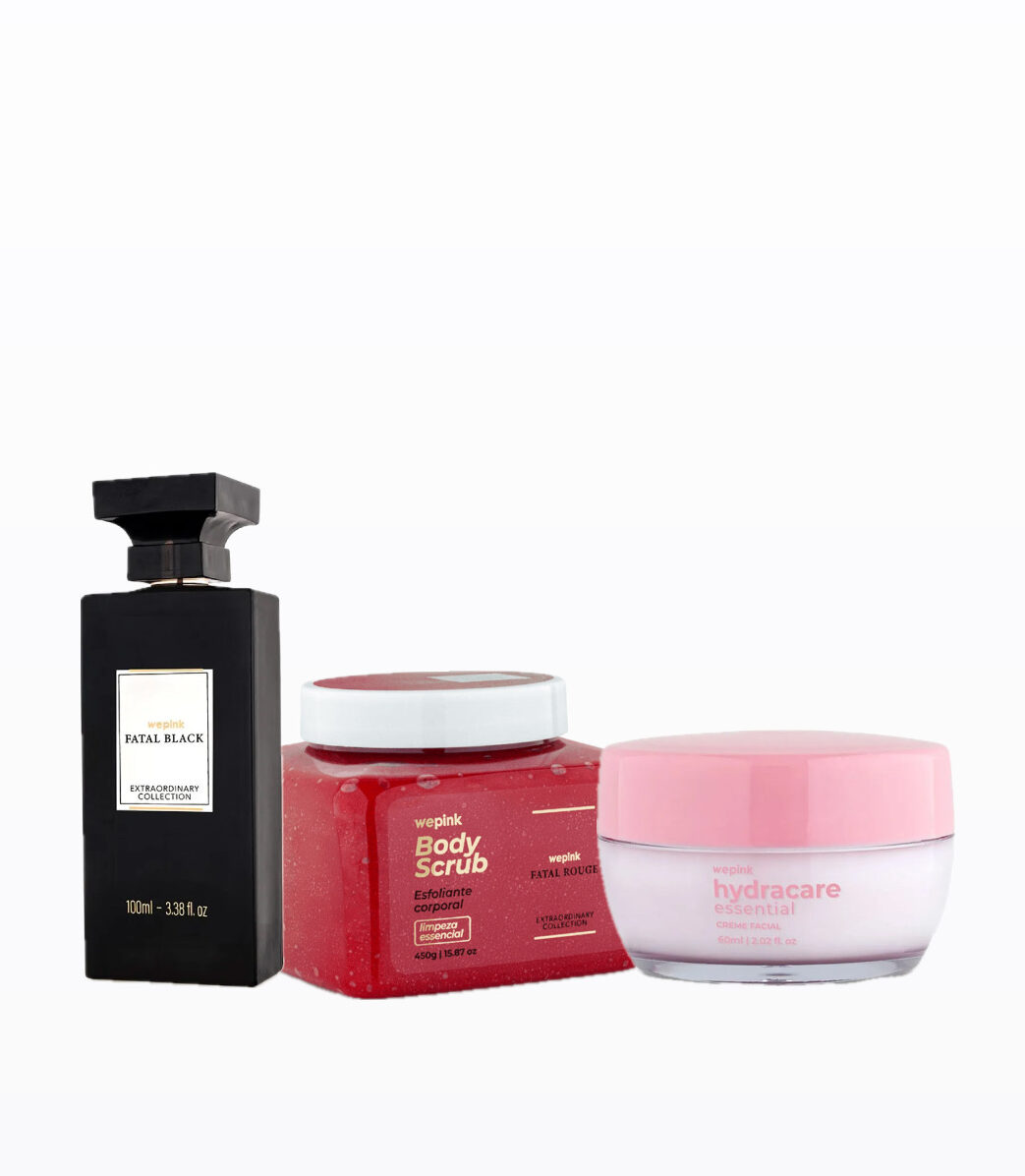 Kit Body Scrub + Fatal Black + HydraCare 1
