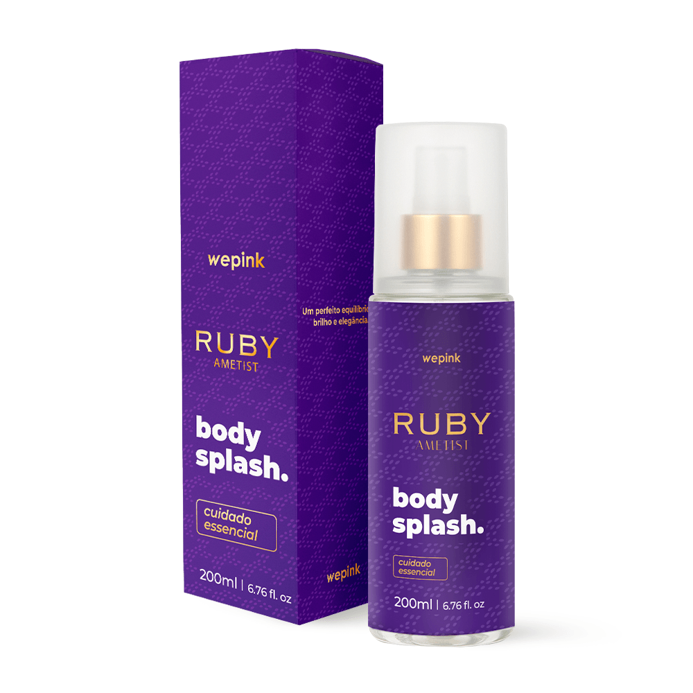 Body Splash Ruby Ametist Desodorante Colônia 200ml - Wepink 1