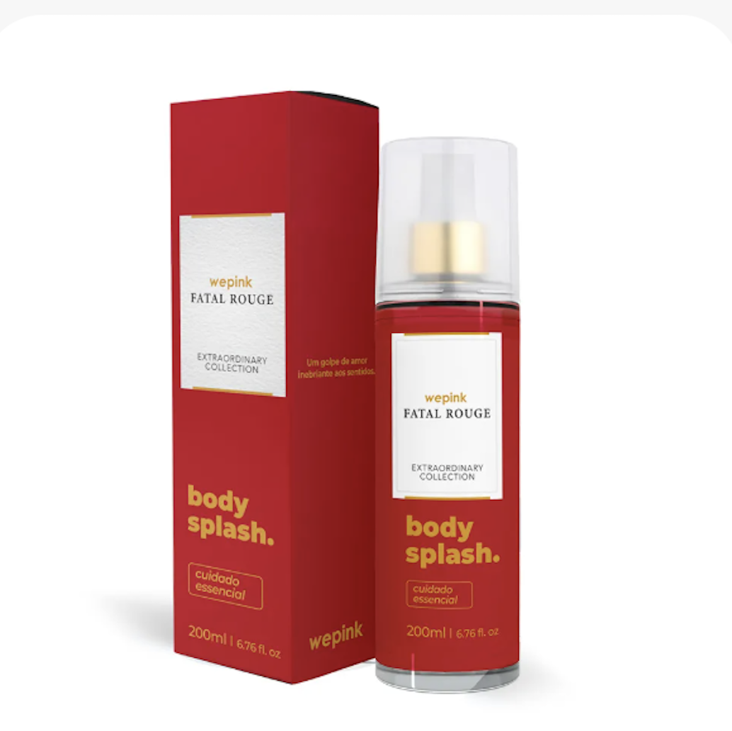 Body Splash Fatal Rouge Desodorante Colônia 200 ml - Wepink 1