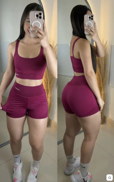 Conjunto Flutuar de Short DUPLO poliamida premium com DRY FIT 1