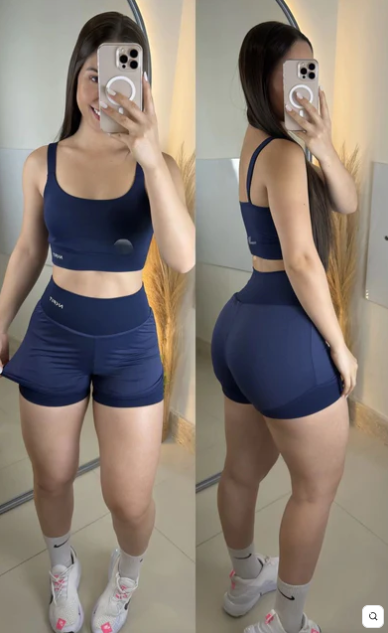 Conjunto Flutuar de Short DUPLO poliamida premium com DRY FIT 2