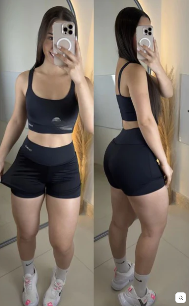 Conjunto Flutuar de Short DUPLO poliamida premium com DRY FIT 3