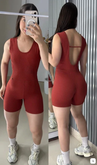 Macaquinho Confort poliamida canelado 1