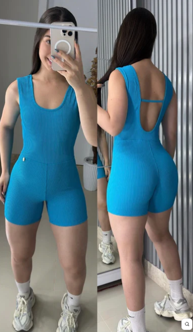 Macaquinho Confort poliamida canelado 3