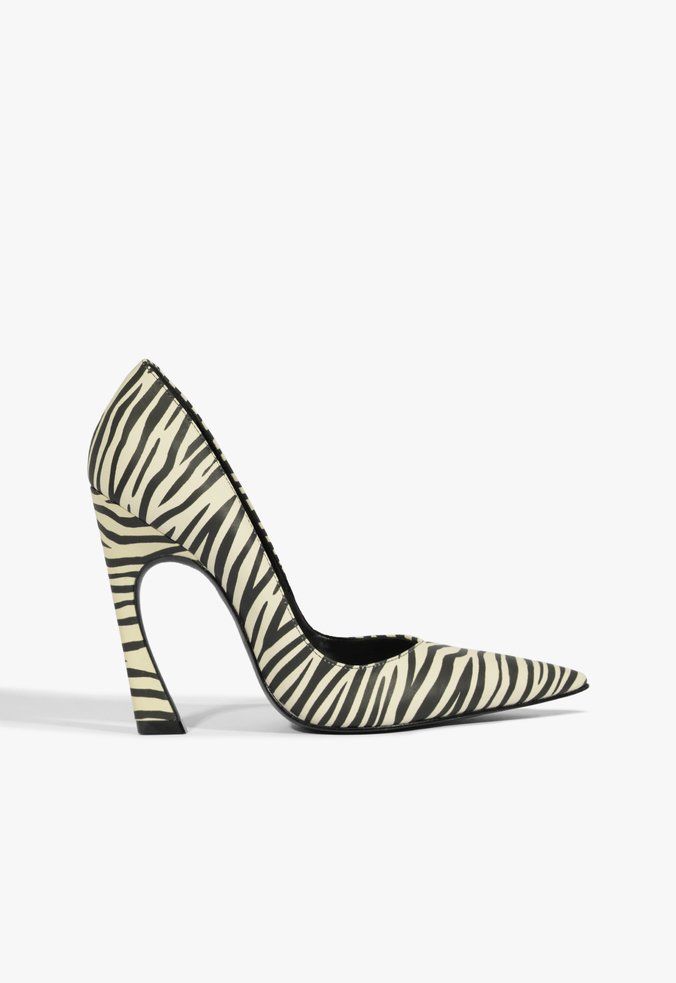 Scarpin Lexi Couro Zebra Preto 1