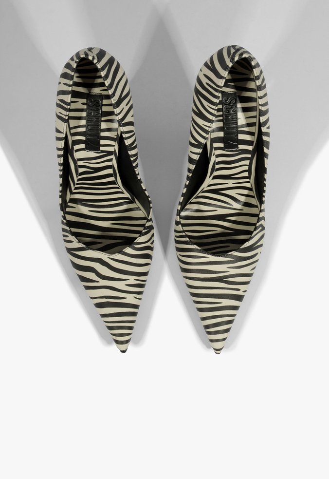 Scarpin Lexi Couro Zebra Preto 4