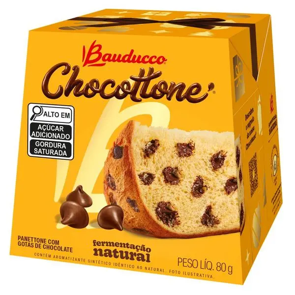 Caixa Bauducco Mini Chocottone 80g 1
