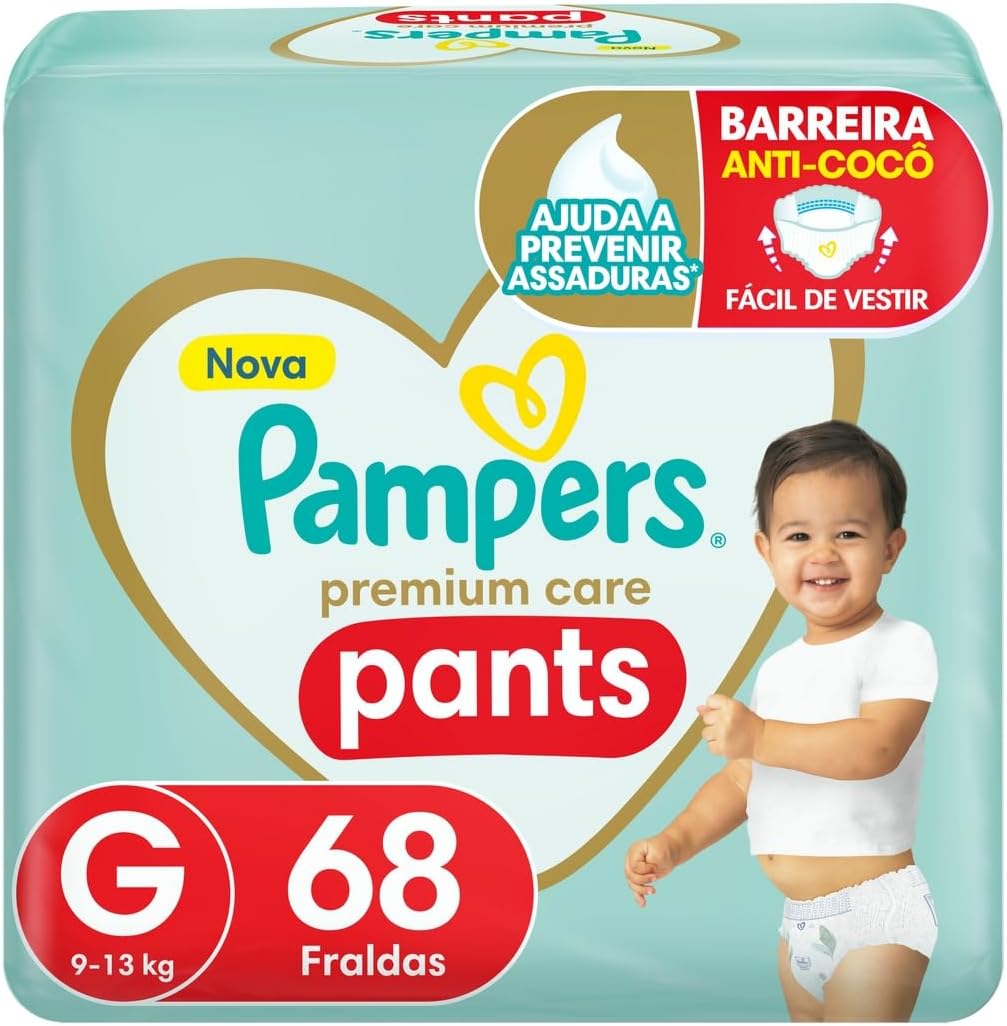 Fralda Pampers Pants Premium Care G - 68 fraldas 1