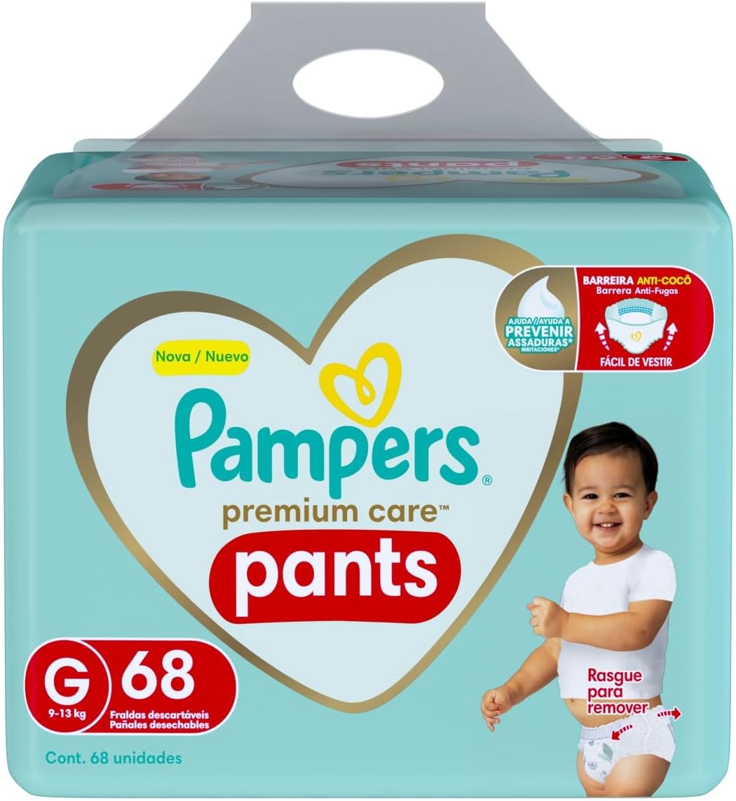 Fralda Pampers Pants Premium Care G - 68 fraldas 7