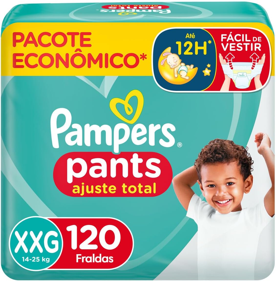 Pampers Fralda Calça Premium Care Ajuste Total, XXG 120 Unidades 2