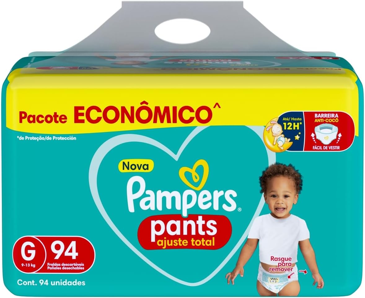 Fralda Pampers Pants Ajuste Total Tamanho G 94 Unidades 8